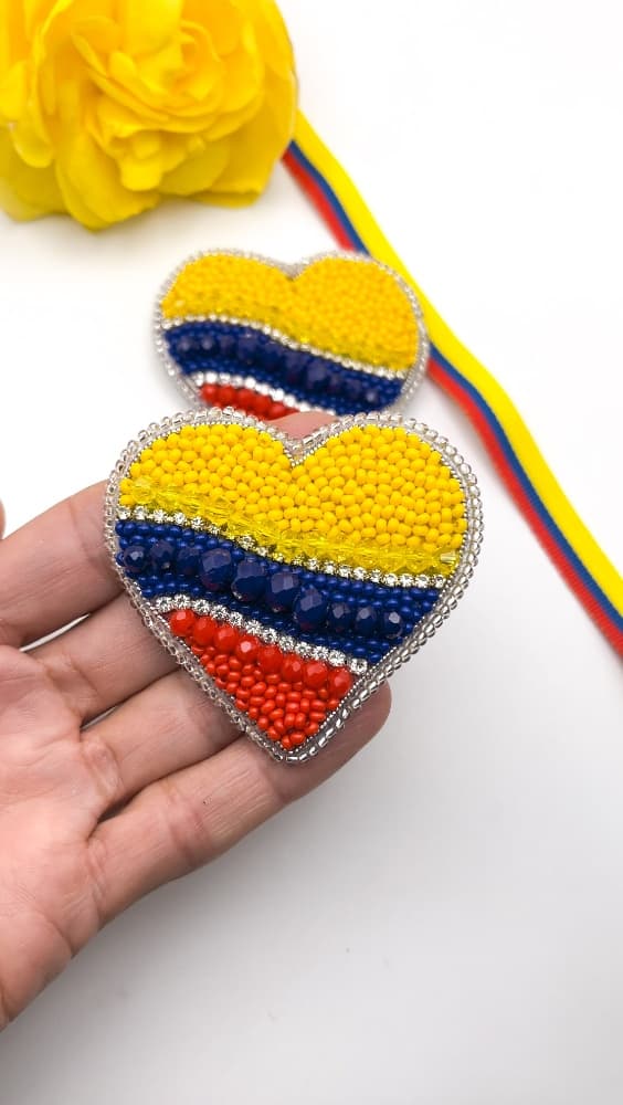 Broche Corazón De Colombia