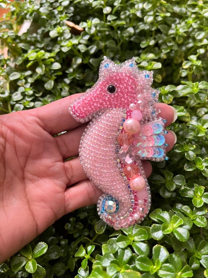 Rosado con azul